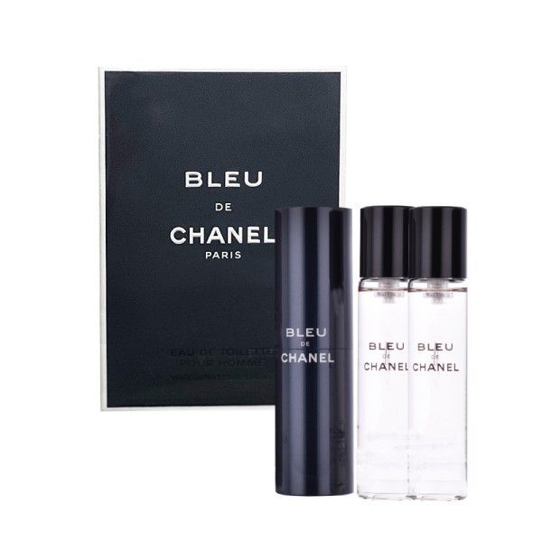 Bleu De Chanel Eau de Toilette Travel Spray Set - 3x20ml