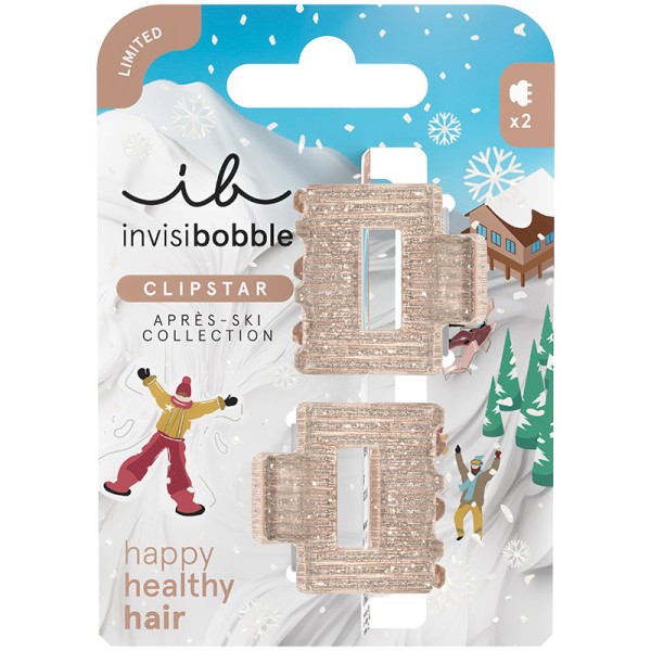 Invisibobble Apres Ski Shimmer Clipstar - 2 Stück